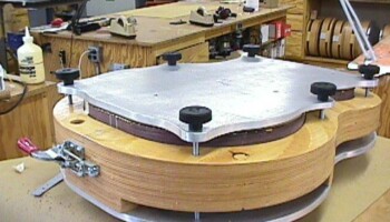 Here the back is being glued into place