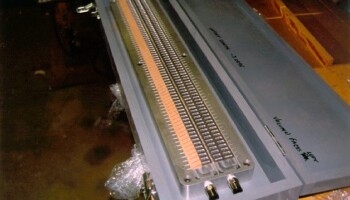 This is a fixture for making the lining ("kerfing") that holds the top and back to the sides of the guitar. For more about this fixture and the whole process of making and installing kerfing, visit the kerfing page