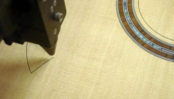 Cutting out a top and sound hole